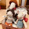 Plush Dolls Handmade Cotton Linen Cute Little Mouse Doll Mini Circus Mice Stuffed Animals Tiny Rat Toys For Babies Chritmas Year Gift 230927