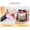 Envoltório de presente 20-Pack 6 polegadas Caixas de bolo transparentes Recipientes de pastelaria de plástico Baking Wraps Cupcake Muffin Dome Holders