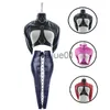 Bondage Feminino PU Couro Corpo Harness Open Cup Bare Chest Straightjacket BDSM Bondage Sereia Perna Binder Restraint Bag Adulto Brinquedos Sexuais X0928