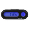 Cargool 2 in 1 Car Dashboard Digital Clock調整可能LEDバックライト自動温度計車両温度ゲージBlack1305N