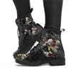 Boots Skull Flower Print High-Top Sneaker Boot Autumn Winter Fashion Woman Ankle Boots Adult Botas Mujer Plus Size 43 Goth 230928