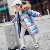 5-14 anni moda bambini piumino invernale per bambini abbigliamento ragazza argento oro ragazzi cappotto con cappuccio outwear parka tute da neve cappotti T200915