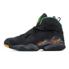 С коробкой Jumpman 8 8s Баскетбольные кроссовки Мужские хромированные South Beach Aqua Black Cool Grey Take Flight Trophy Черные кроссовки Gunsmoke Samurai Женщины Мужчины Спортивные кроссовки 36-47