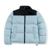 Nf Puffer Heren Donsjack Geconfronteerd met Jassen Tops Uitloper Borduren Opstaande Kraag Losse Dikke Rits Mode Winterjassen Bovenkleding GERECYCLED