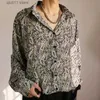 Men's Casual Shirts Vintage Bandana Print Elegant Shirts For Men Spring Summer Thin Breathable Blouse Vintage Drape Shirts Man Korean Style 2023 T230928