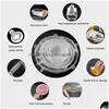 Baking Pastry Tools Sile Stretch Lids Reusable Airtight Food Wrap Ers Kee Fresh Seal Bowl Stretchy Er Durable Storage Drop Deliver Dhixv