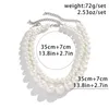 Choker SO Big Pearl Multi-layer Beads String Short Necklace For Women Fashion Jewelry Cute Accessories Party Gathering