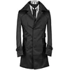 Męskie okopy designer Slim Sexy Men Overcoat długoterminowe odzież Business Casaco Masculino Fashion