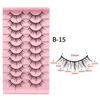 10Pairs Mink Lashes Natural Eyelashes Dramatic False Eyelashes Faux Makeup Wholesale Fake Eyelash Extension maquiagem