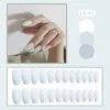 False Nails French Style Pure 100 Wearing Nail Short Ballet Fake Matte Texture Plate Fashionable And Simple