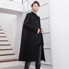 Mäns ull blandar Coat Men's Long OvertheKne Europe och USA Simple Japanese Retro World War II Warlord Loose Brand Cape 230927