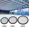 200W UFO High Bay Lights Waterproof IP65 20000lm DC 110-265V 6000K for Commercial Warehouse Area Light for Wet Location LL