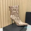 JACQUARD CHENILLE SLENDER HIGH HEEL ANKLE BOOTS HEELS ANKLE BOOTS ALMOND TOE本物の革ハイトヒールブーツ高級デザイナーシューズ女性ファッションブーツ