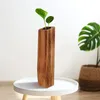 Vases Home Decoration Flower Pot Wood Tabletop Vertical Creative Holder Planter Bamboo Desktop Tall high floor 230928