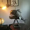 Lâmpadas de mesa 2021 Angler Fish Lâmpada Desktop Creative Night Light Quarto Iluminação USB LED Silicone Animal Decor2683