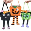 Tragetaschen aus Filz, Halloween-Süßigkeitstüte, Kürbis-Süßigkeitseimer, Kinder-Tragetasche, Stoff, dekorative Requisiten01stylishyslbags