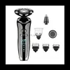 Elektriska rakapparater Men Electric Shaver 4D Electric Beard Trimmer USB laddningsbart Professionellt hår Clipper Hair Clipper Vuxen rakar YQ230928