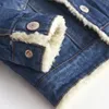 Jackets 2023 Jacket For Girls Boys Autumn Winter Plus Cashmere Thicken Jeans Coat Children Clothes Warm Fashion Baby Denim 2-6Y 230928