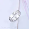 Bague d'amour en diamant pour hommes, bague de luxe en acier titane pour femmes, bijoux de créateur, bracelet de mariage, cadeau de saint-valentin, bagues en or plaqué non allergique 4/5/6mm zb010