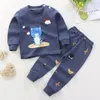 Barboteuses 100% coton Infantil sous-vêtements costumes né bébé fille tenues automne bébés vêtements petit garçon pull pantalon enfants ensembles 230928