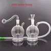 Gros 2style mini pas cher narguilé verre coloré brûleur à mazout tuyau eau tabac dab rig bong pour fumer avec bol mâle de 10 mm et tuyau en silicone