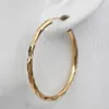 Hoop & Huggie Trendy Large Earrings For Women Gold Filled Geometry Concave And Convex Pageant Fashion Jewelry215J