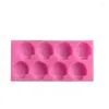 Baking Moulds DIY Eight Hole Mushroom Silica Gel Sugar Turning Mold Cake Chocolate Decoration Manual Soap Gypsum