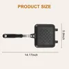 Brödtillverkare Grillad Sandwich Panini Maker Toast Breakfast Machine Pan Nonstick Aluminium Flip Kitchen Tool