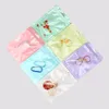 Multi formato Macarone Colori Sacchetti per imballaggio in plastica Custodia richiudibile con cerniera per accessori per la custodia del telefono Trucco per gioielli Mutande cosmetiche Stoccaggio al dettaglio