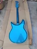 Ome Semi Hollow E-Gitarre Finish Blau