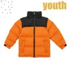 Piumino invernale per bambini Ricamo con cappuccio Piumino nord Caldo Parka Cappotto Uomo Piumino Lettera Stampa Outwear Giacche con stampa a più colori Fa