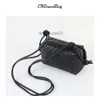 Lady Leather Cassette Botteega Bvbag Loop Cloud Bags Purse Designer Bag Texture Small Square Hand-woven Soft One-shoulder Cross-body 73r1