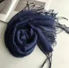 Halsdukar 55180 cm mode mjuka fasta kvinnor 100 linne linfax tofs halsduk sommar resor solskyddsmedel lång sjal elegant hijab foulard 230927