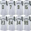 Man Kids مطبوع كرة السلة Damian Lillard Jersey 0 Pat Connaughton 24 Brook Lopez 11 Khris Middleton 22 Giannis Antetokounmpo 34 Bobby Portis 9 Name Name Name