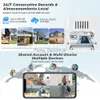 Lente CCTV Wifi Cámara PTZ al aire libre Bullet 8MP Vigilancia Cámara IP Seguimiento automático Impermeable Seguridad para el hogar 4K HD Cámara inalámbrica YQ230928