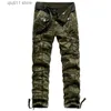 Pantalons pour hommes 2023 Nouveaux hommes en plein air tactique grand pantalon multi-poches militaire urbain banlieue pantalon camouflage décontracté cargo pantalon T230928