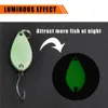 Baits Lures 24Pcs12Pcs Fishing Spoon Lure Set 5g Metal Trout Lures with Single Hook Casting Bass Jig bait Spoon Fishing lure kit 230927