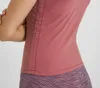 LU-655 Canotte da allenamento per yoga da donna Canottiere da fitness Gilet sexy Quick Dry Traspirante Piega in vita Canotte sportive da palestra Canotte