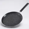 Panelas Maifan Stone Pan Halberd Pot Pequeno Fritar com Alça Assando Fritadeira Resistente Simples