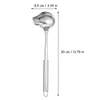 Spoons 2 Pcs Stainless Steel Sauce Spoon Mini Ladle Duckbill Serving Long Handle Filter Kitchen Gadget