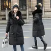 Women Down Down Parkas Fashion Sur Golar encapuzado para baixo casaco de algodão Womens Winter Parkas