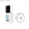 Dörrklockor Ny Tuya -app Visual Doorbell Smart Wireless WiFi Doorbell HD 1080p Infrared Night Vision Voice Intercom med Ding Dong YQ230928