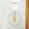 Ceiling Lights 2 Pcs Plug Adapter Metal Table Base Lamp Holder Multifunction Light Sockets E27 White Abs Bulb