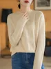 Women's Sweaters High Quality Chic Womens Autumn Winter Pullover Sweater Merino Wool Thickened Twist Flower Knitwear Female Clothing Tops