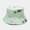 ベレット綿中国のフラワープリントバケツ帽子漁師屋外旅行男性と女性のための太陽の帽子帽子343