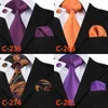 Handkerchiefs Mens Tie Purple Paisley Silk Jacquard Neck Ties Hanky Cufflinks Set Business Wedding Party For Men C-638
