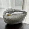 Sac Crystal Half Jodie Designer Cassette Dames 2023 Été Nouveaux Sacs Diamant Poche Petits Noeuds Veneeta Lune Aisselles Classique Femme 0f61