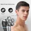 Electric Shaver Men Grooming Kit Floating Head Shaver with Beard and Nose Trimmer 6 in 1 Electric Shaver IPX7 Waterproof Dry and Wet LCD Display YQ230928
