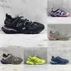 Track 3 LED Light Casual Chaussures 3.0 Femmes Hommes Chaussure De Luxe Gomma Cuir Nylon Imprimé Designer Hommes Papa Éclairé Lampe De Course Charge Sp pbT