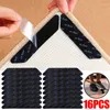 Bath Mats 16/8pcs Carpet Non-slip Sticker Reusable Washable Anti Curling Patch Fixed Stickers Floor Rug Mat Tape Gripper Corner Pad